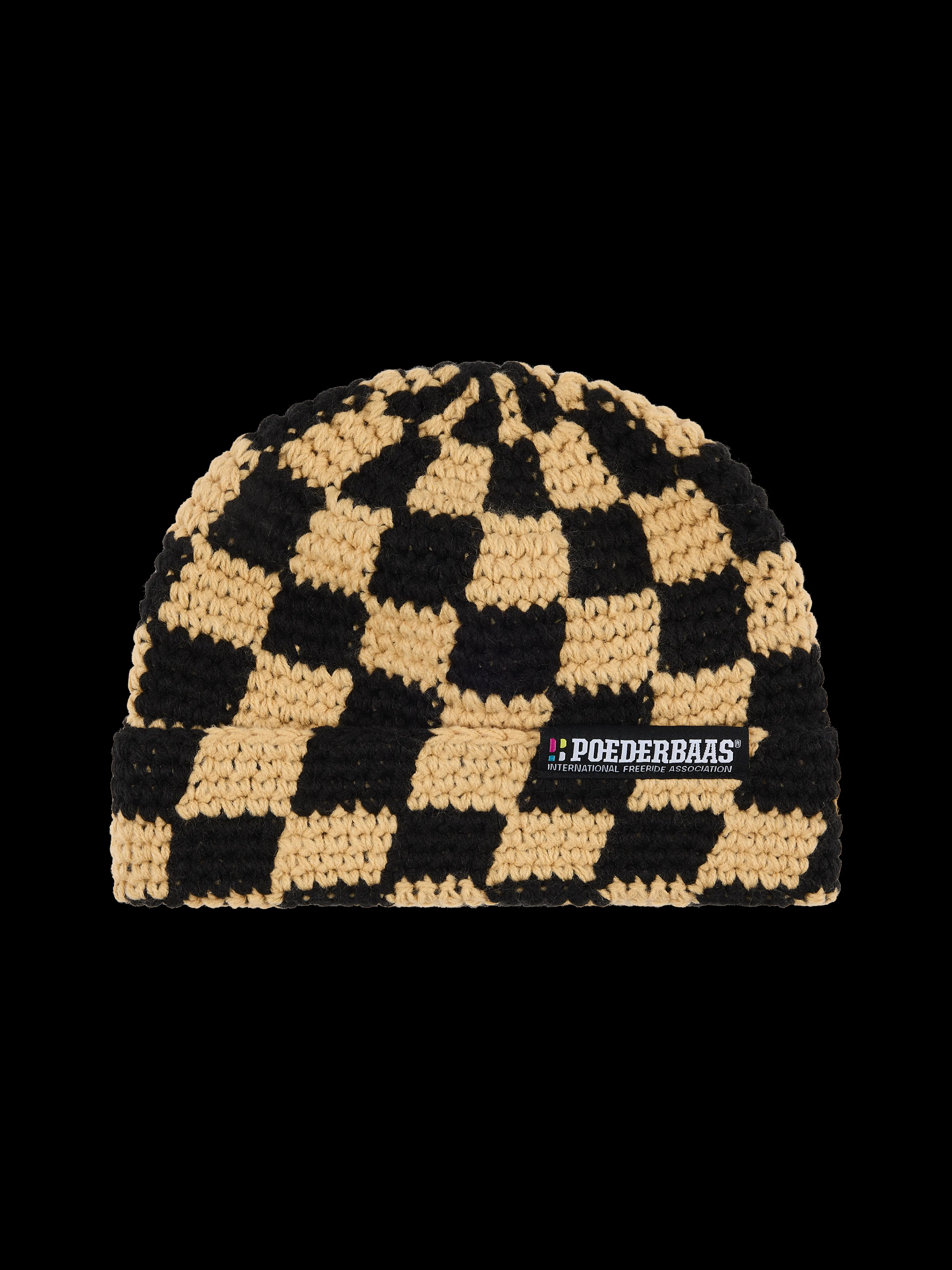 Checkerboard Beanie | Warm Sand