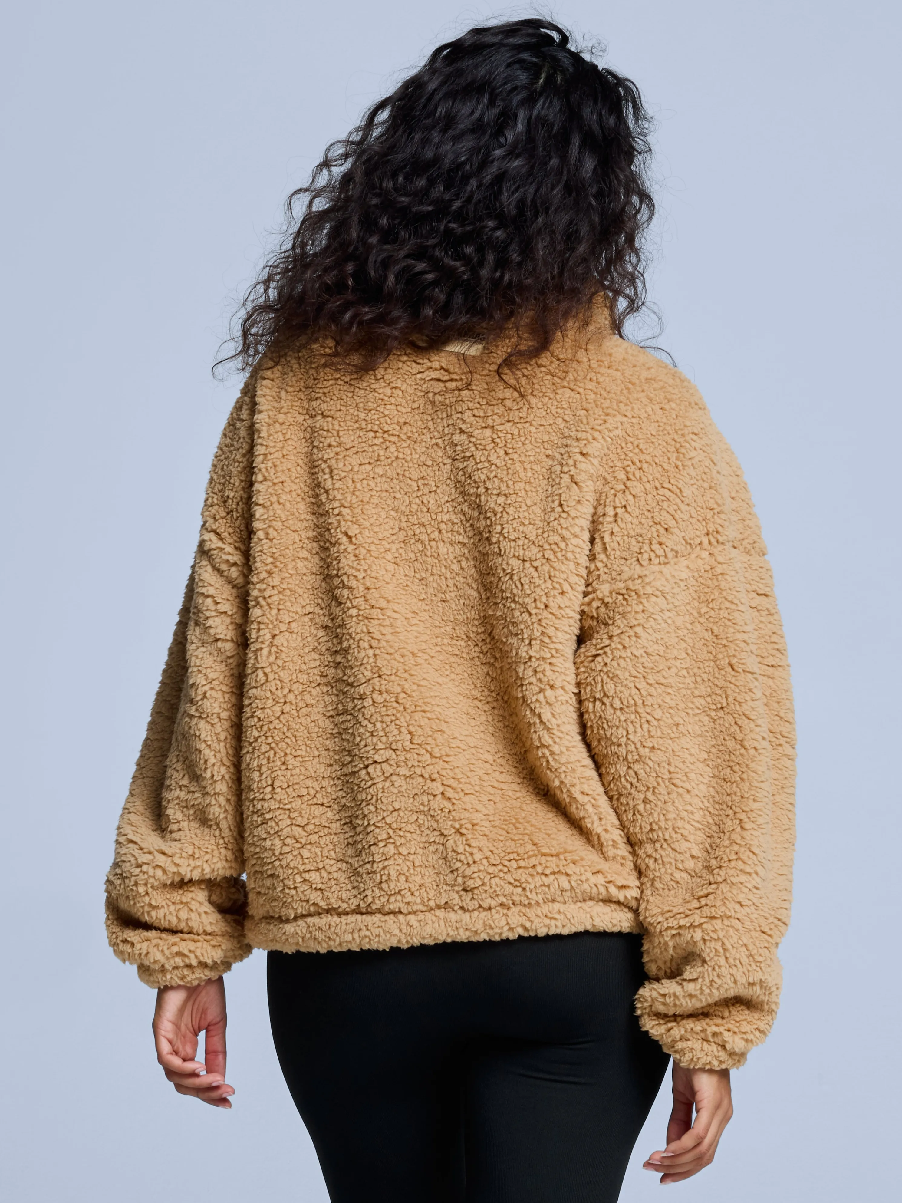 Four Seasons Fluffy Jacket Women | Warm Sand