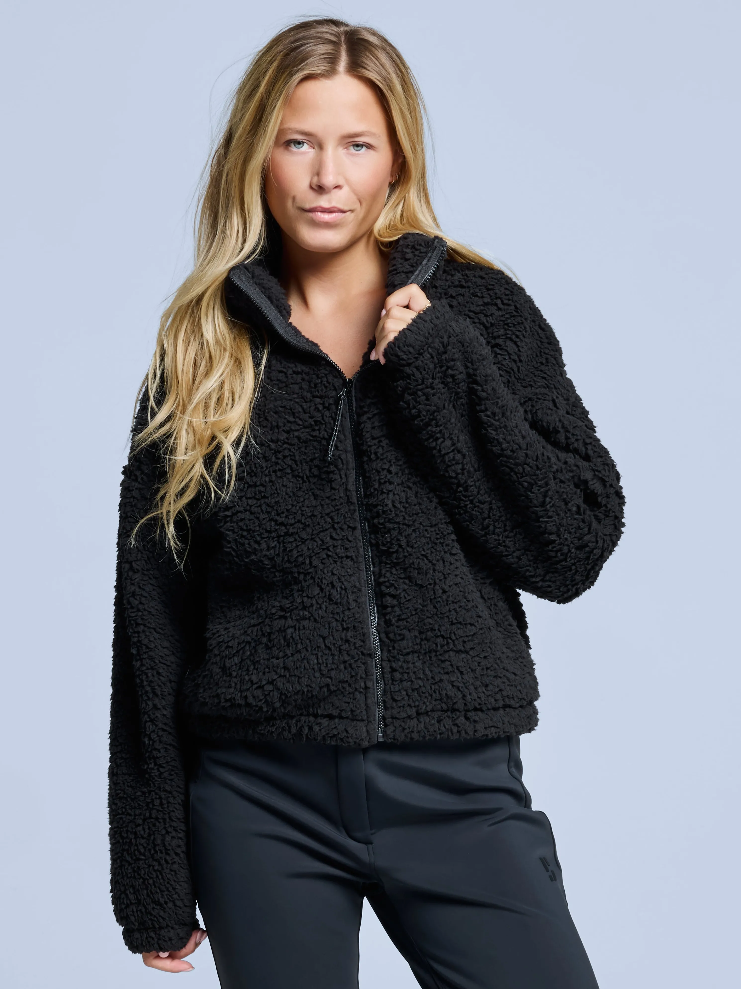 Four Seasons Fluffy Jacket Women | Black