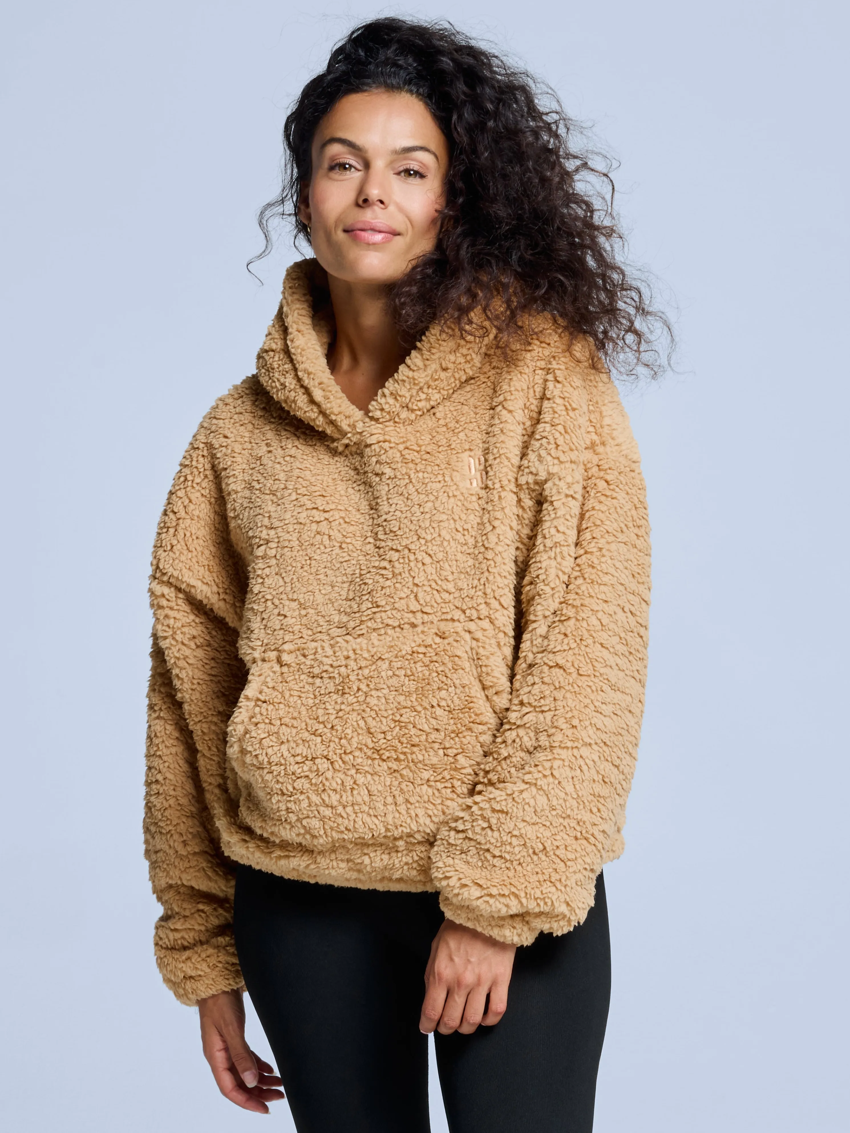 Four Seasons Fluffy Hoody Women | Warm Sand