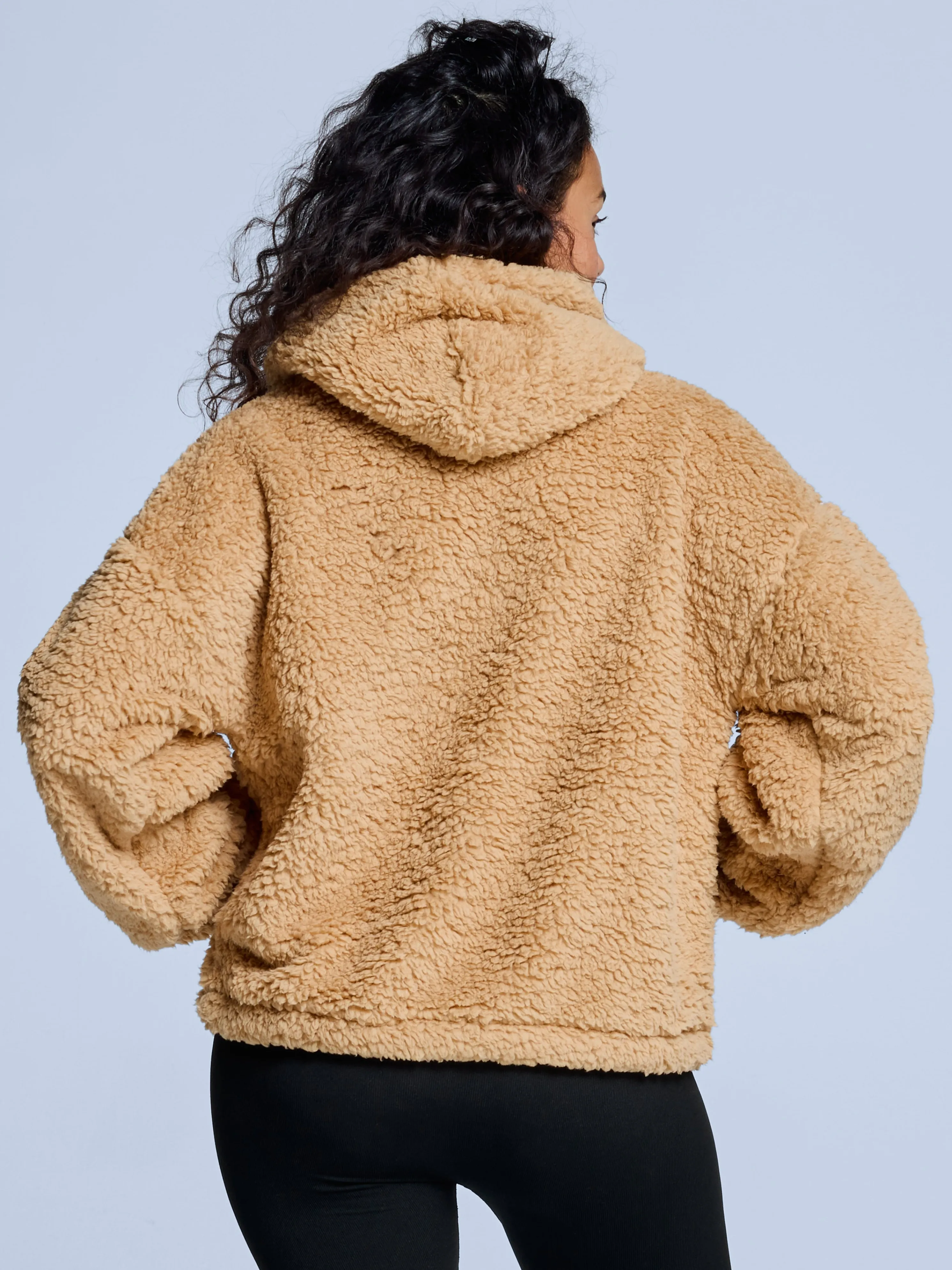 Four Seasons Fluffy Hoody Women | Warm Sand