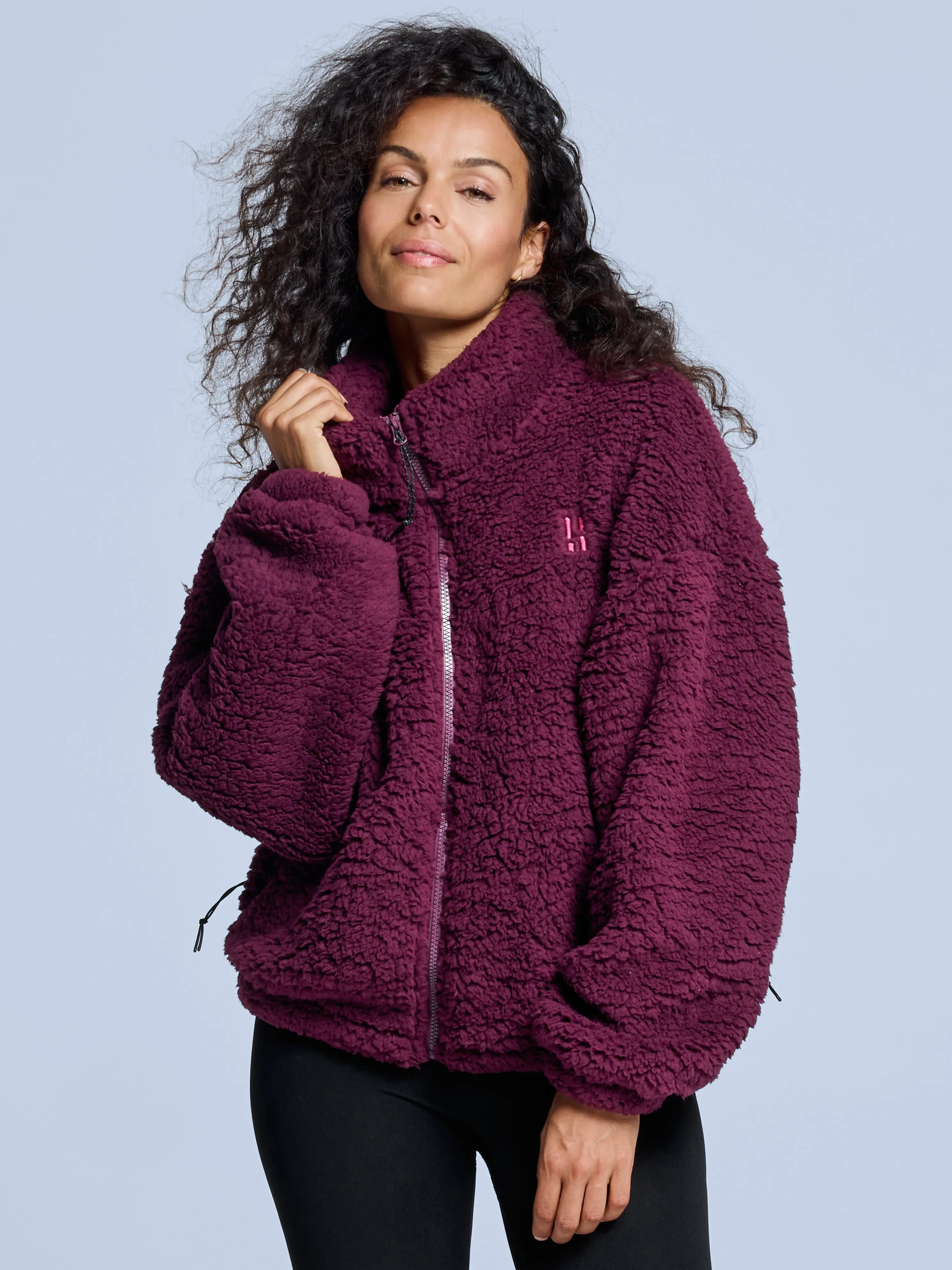 Four Seasons Fluffy Jacket Women | Bordeaux