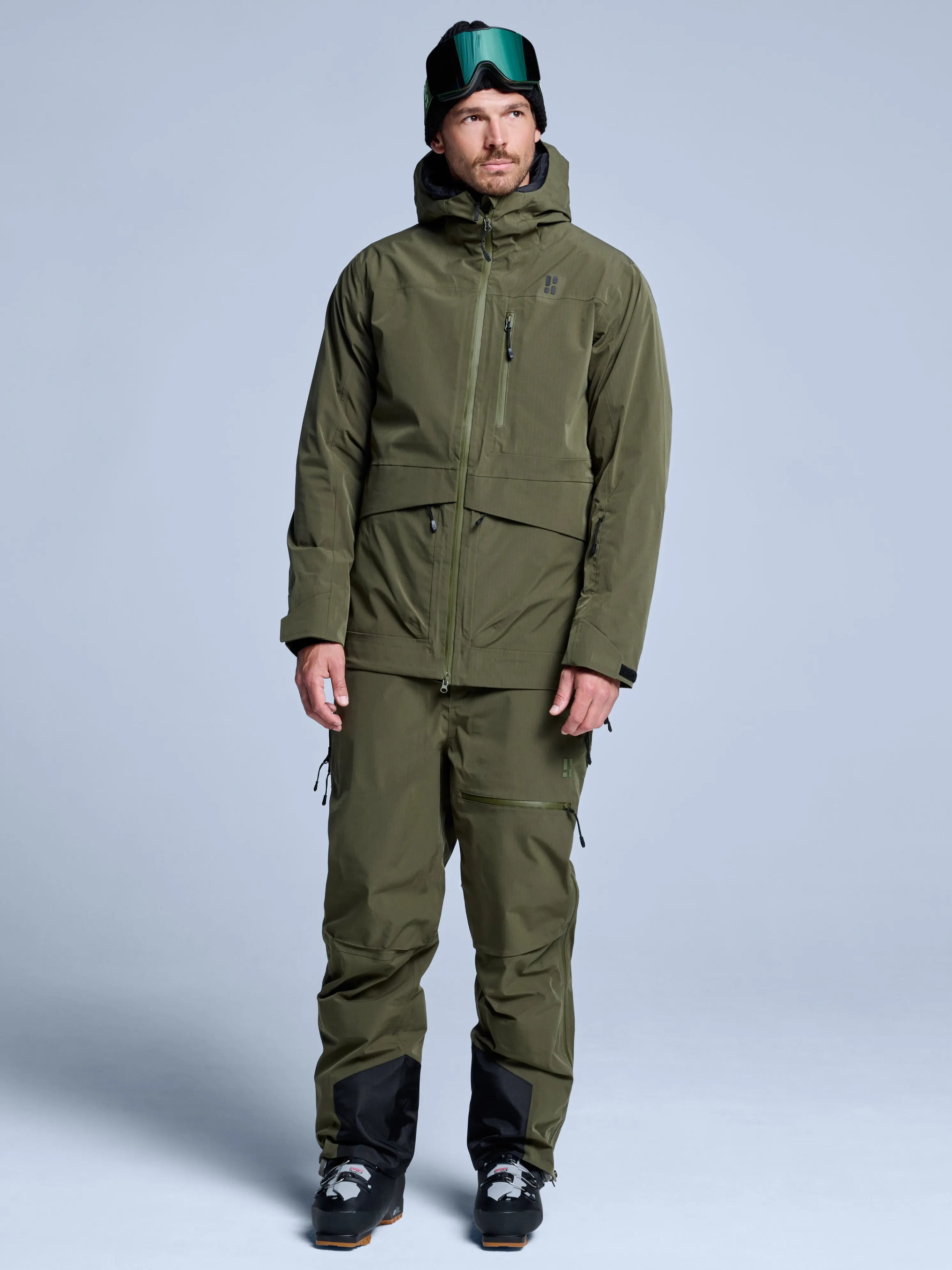 Freeride 3L Shell Jacket Men | Olive Green