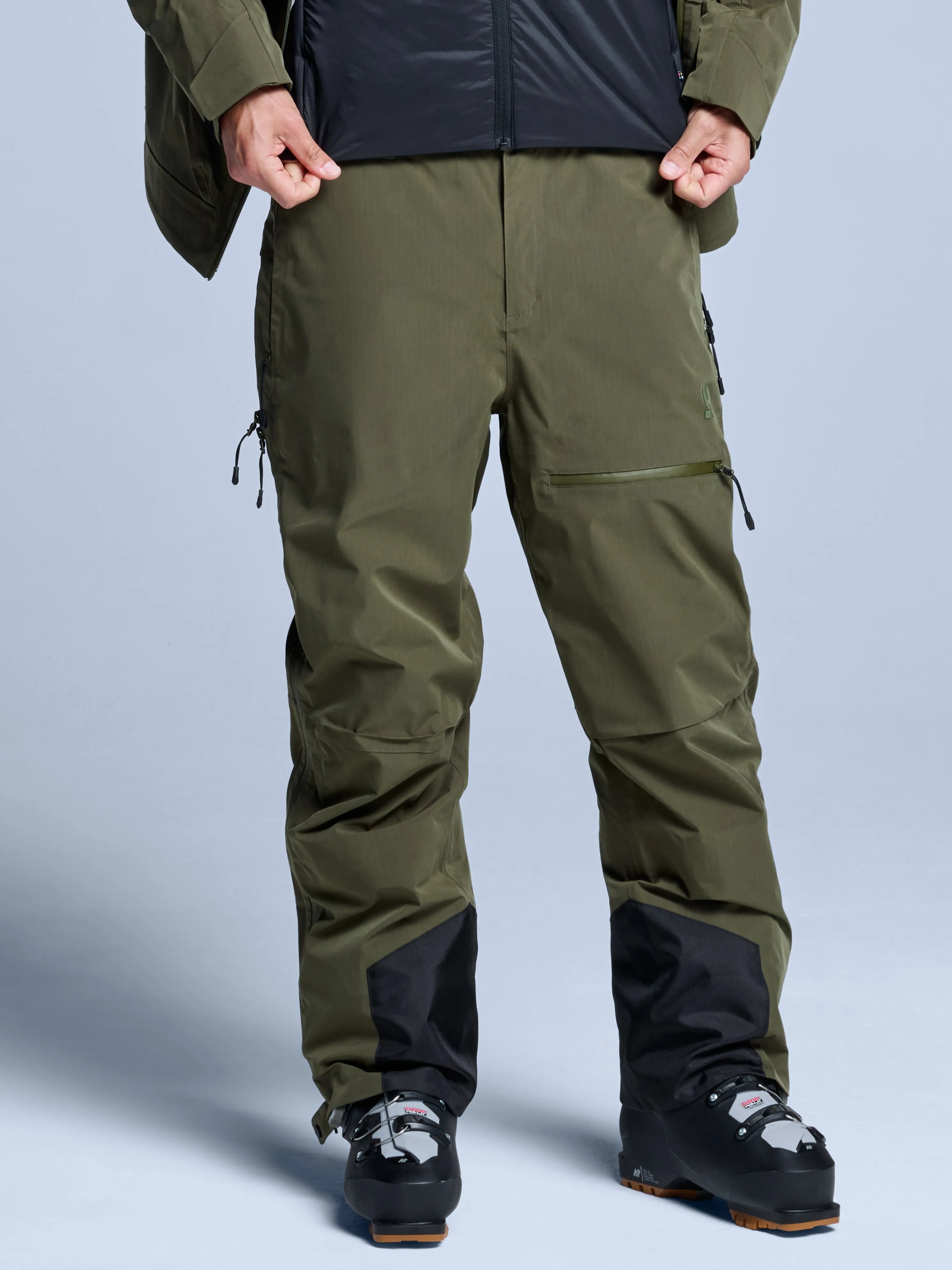 Freeride 3L Shell Pant Men | Olive Green