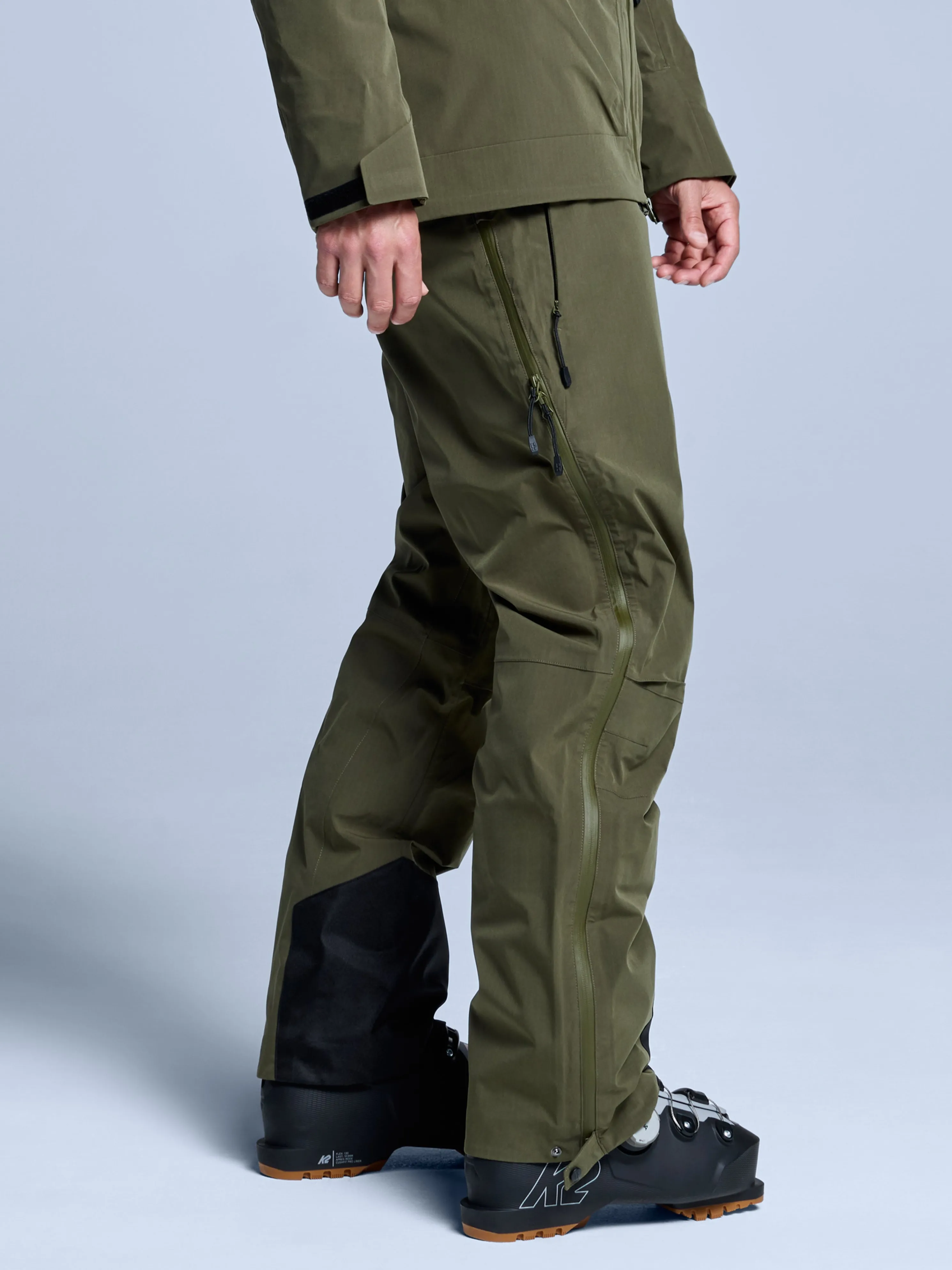 Freeride 3L Shell Pant Men | Olive Green