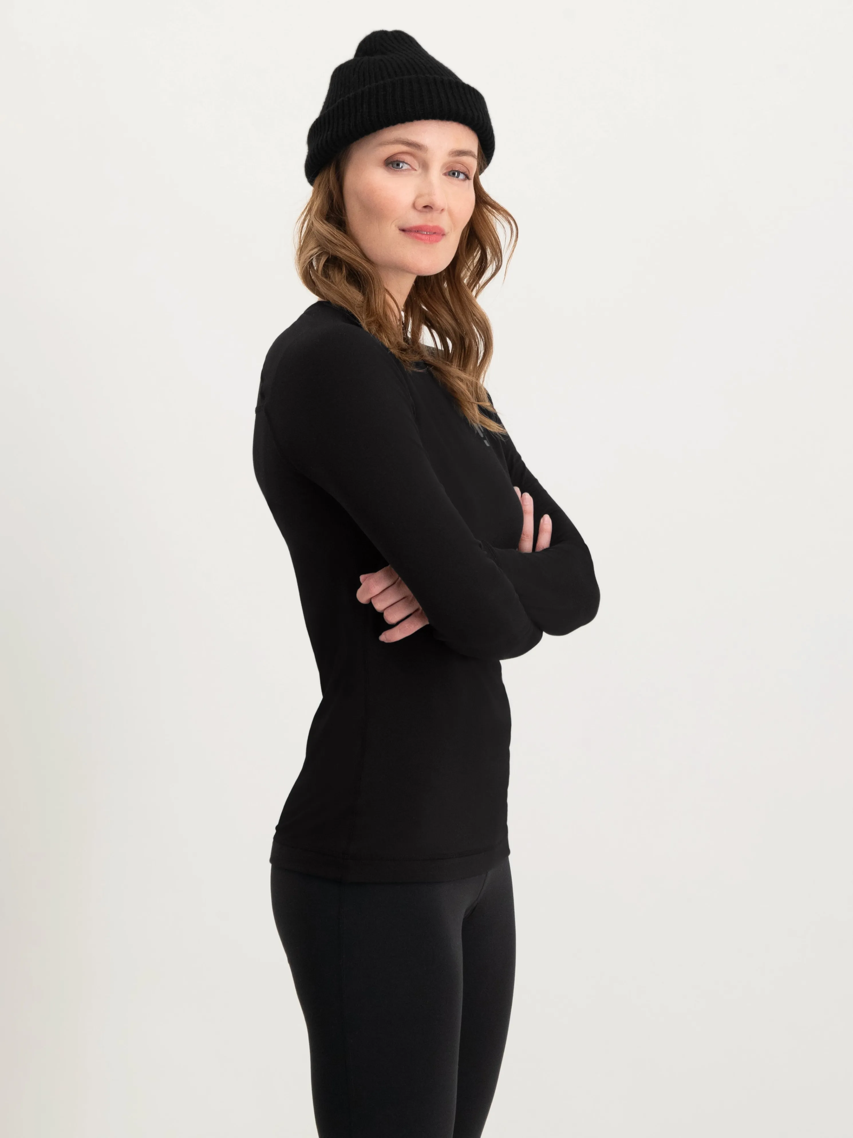 Lightweight Baselayer Shirt Women | Black