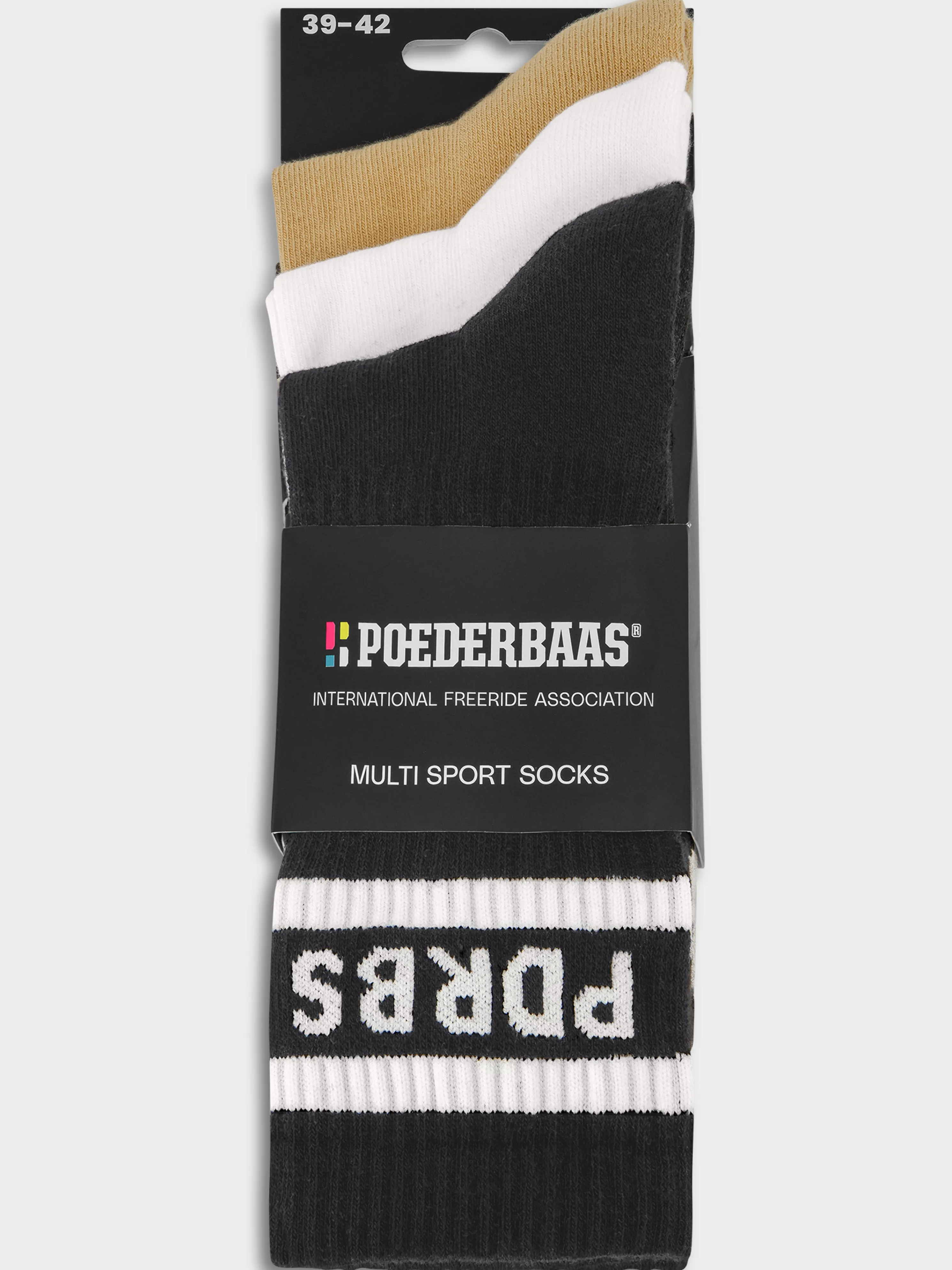 Multi Sport Socks 3-pack | Black Multi