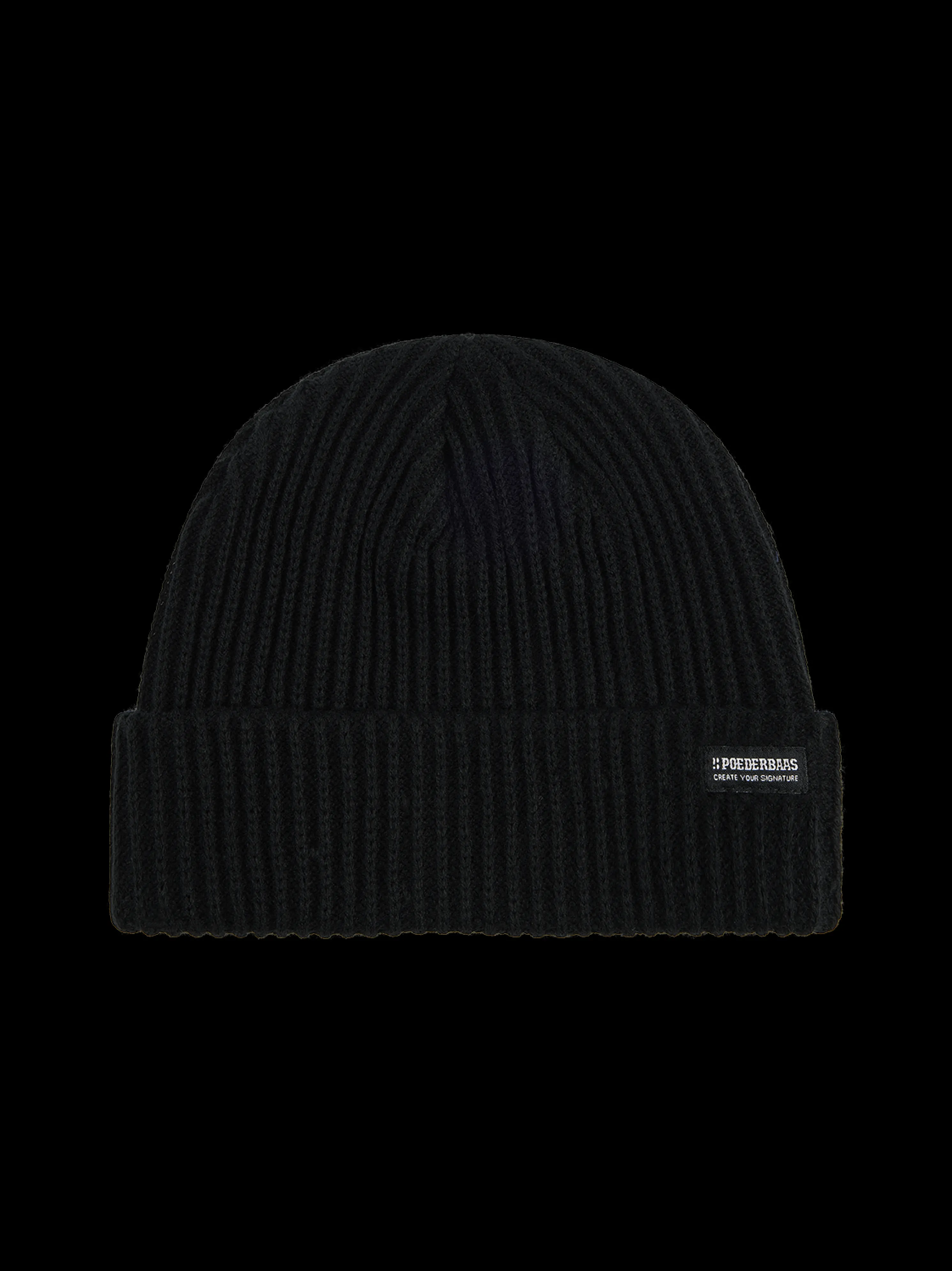 Royal Rib Beanie | Black