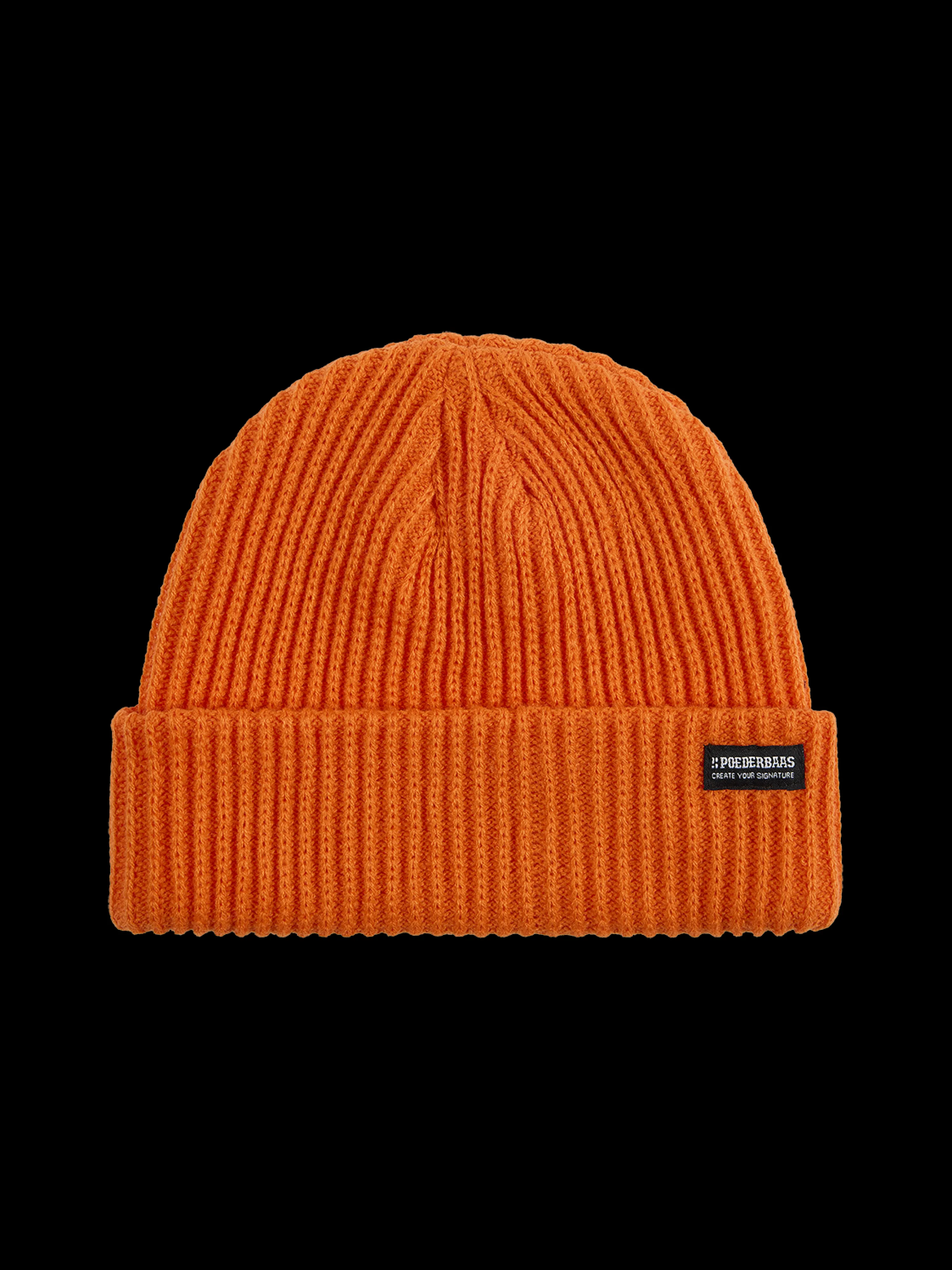 Royal Rib Beanie | Orange