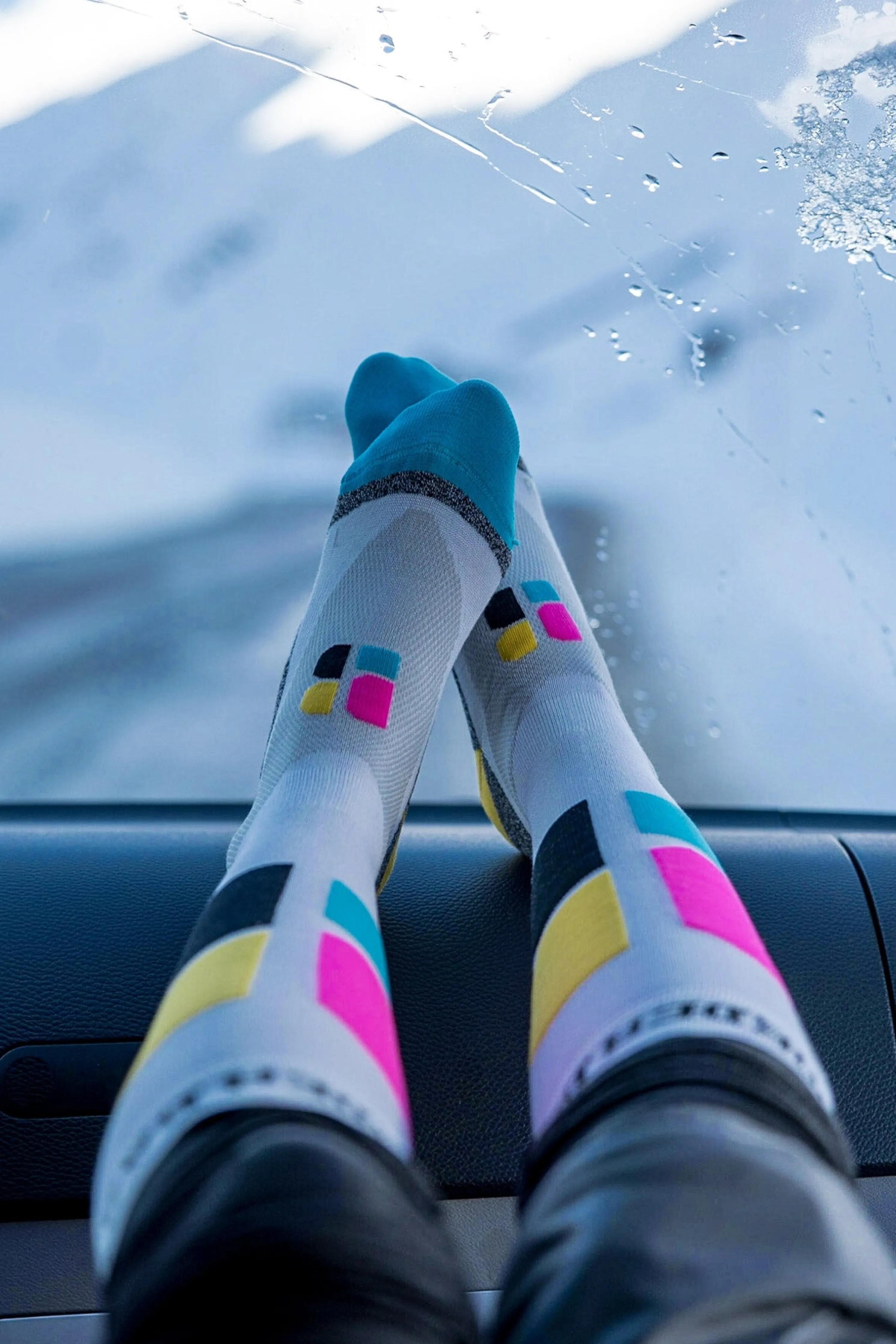 Technical Ski Socks Bamboo Freeride | White