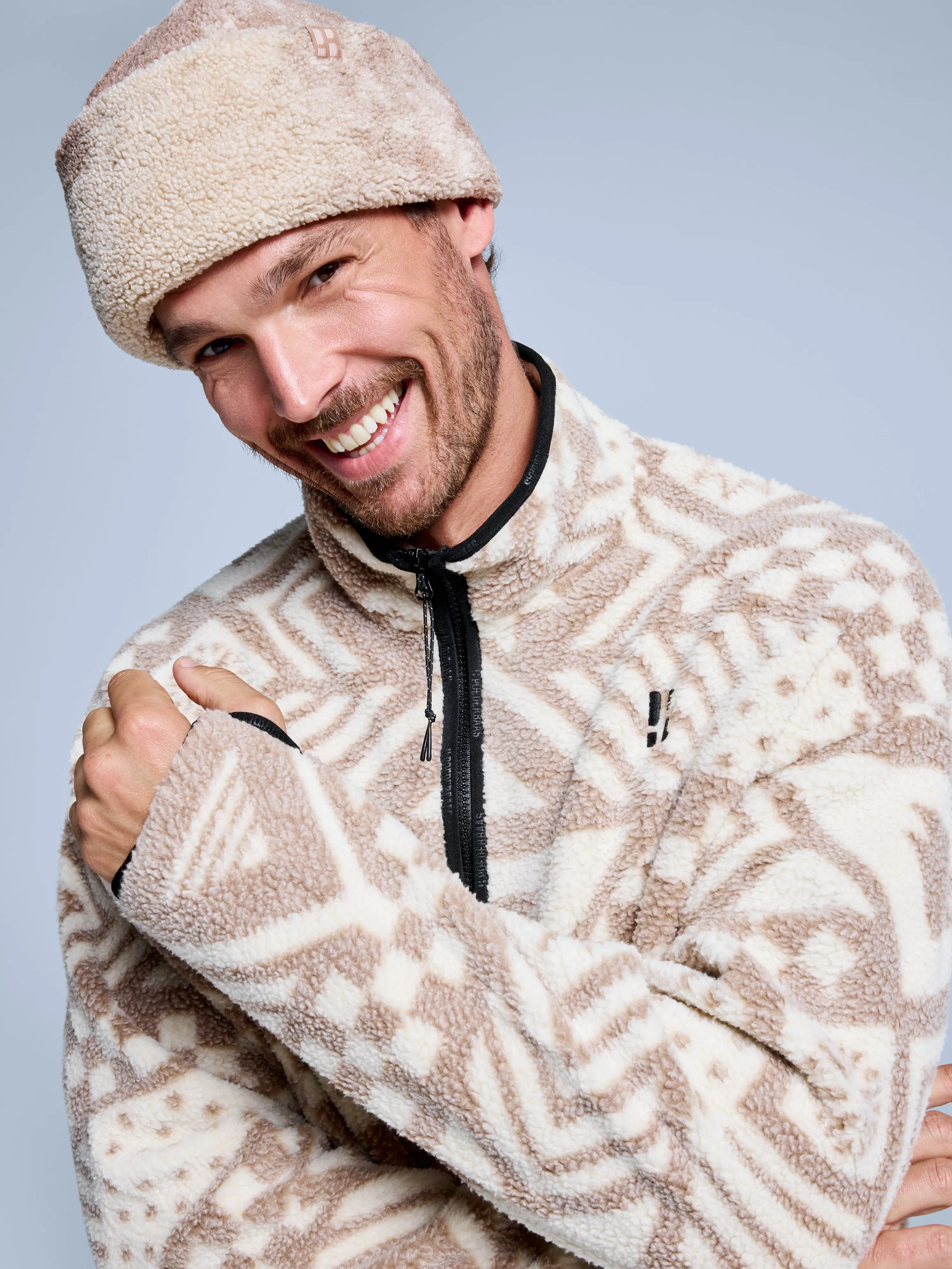 Teddy Twist Hat | Brown Multi